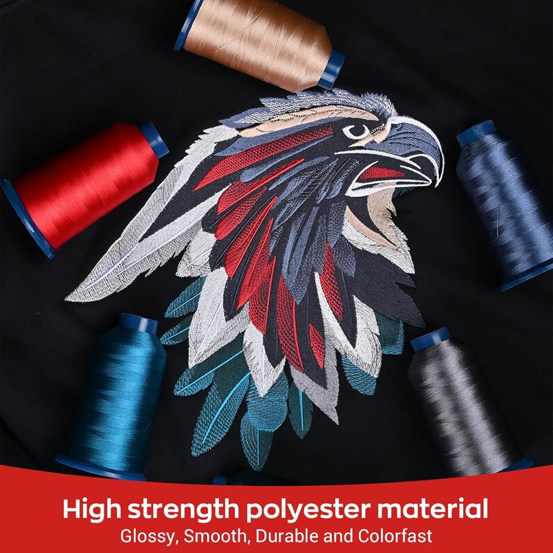 Poolin Richword Selected Yellow Embroidery Thread 4000M(4374Y) 40WT Polyester Thread 100 Colors Selected for Commercial Multi Needles and Single Needle Embroidery Machine 0534 - Image 4